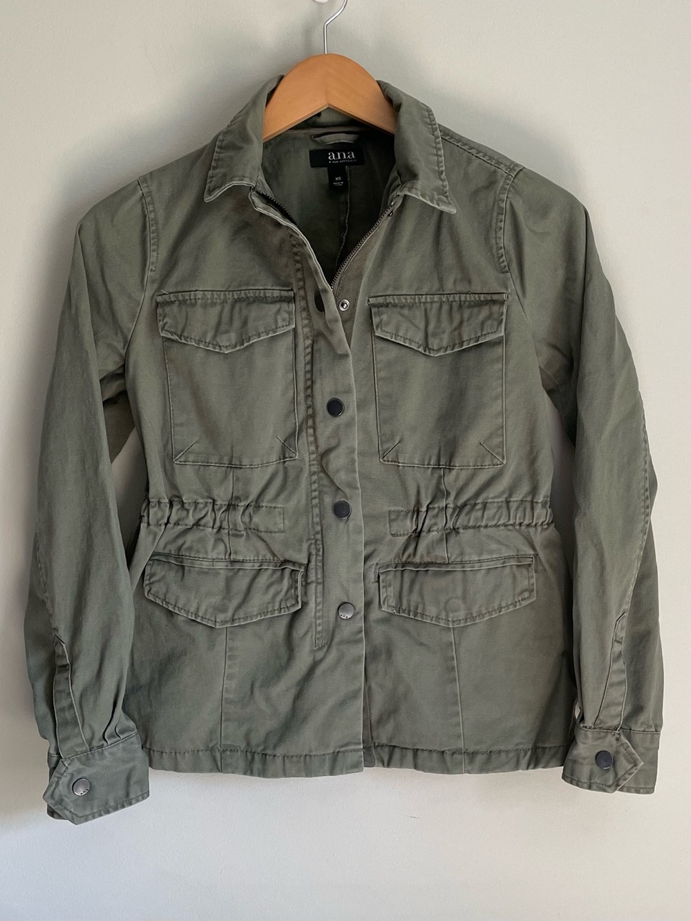 a.n.a Olive Utility Jacket with Cinched Waist